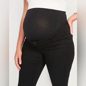 Old Navy High Rise Rockstar Super Skinny Black Maternity Jeans